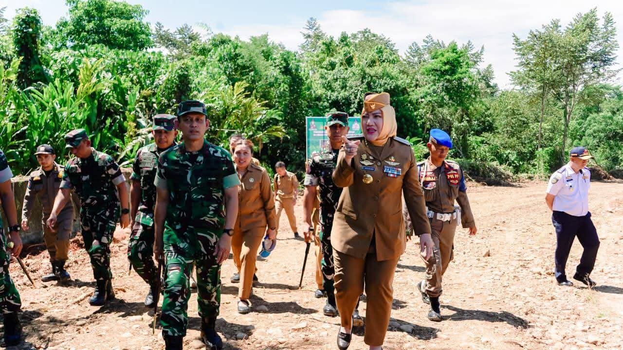Pangdam II/Sriwijaya  Meninjau Kesiapan dan pembangunan Batalyon Infanteri Teritorial 947/ Pangeran Amin