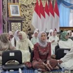 Ketua TP-PKK Banyuasin Nabila Askolani Putri Hadiri Pengajian dan Halal Bihalal di Griya Agung